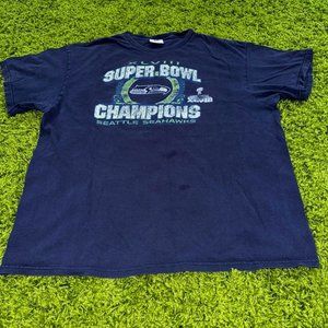 NFL Seattle Seahawks Super Bowl 48 Champions Sz Large (23.5x26.5)